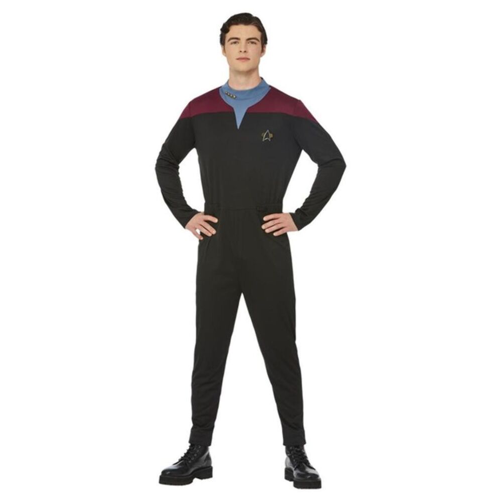 Star Trek Mens Voyager Command Uniform Costume Set / Black